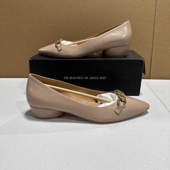 Naturalizer Becca Flat Warm Fawn Tan Leather Shoes Sz 9.5W Slip On H7019L6251 - Picture 5 of 12